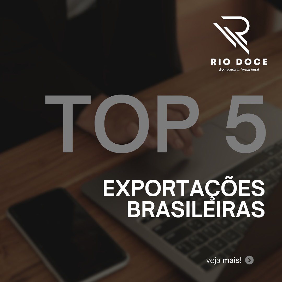 Conheça os 5 produtos mais exportados pelo Brasil. Produtos que fazem a diferença no exterior e na economia nacional.. #importacao #exportacao #comex #comercioexterior siga 👉🏻👉🏻 @riodoceinternacional