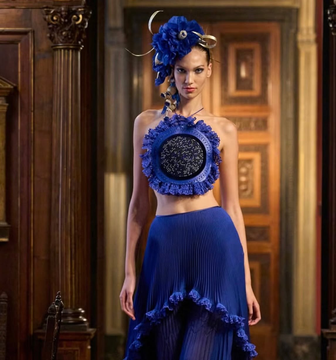 Bold in Blue 💙 Barbizon Cleveland grad @alexabeverly123 for @elle_italia ✨